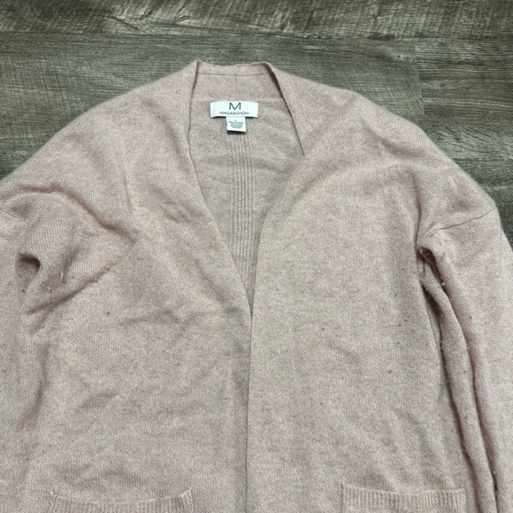 Magaschoni 100% Cashmere Open Front Cardigan Size Large - Picture 2 of 4